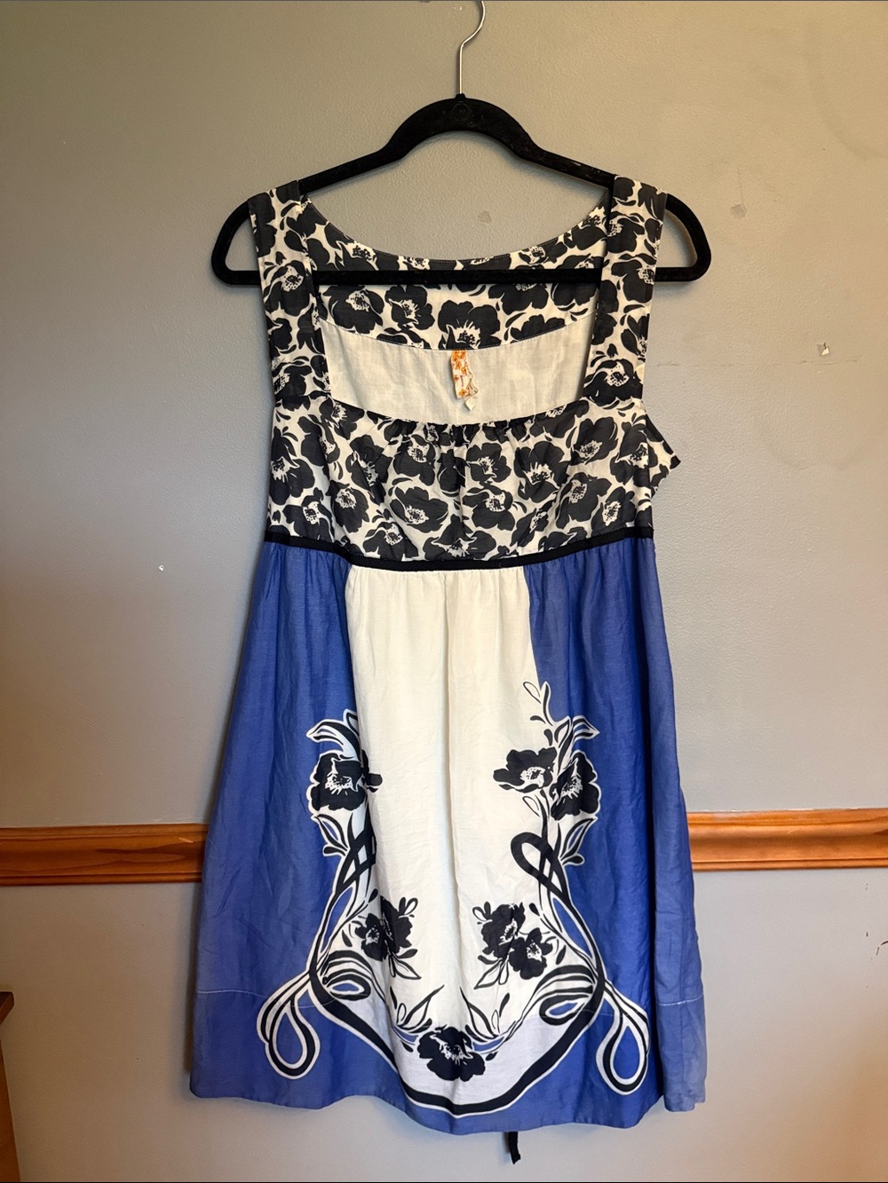 Anthropologie Maeve Silk Blend Floral Empire Waist Dress Size 12